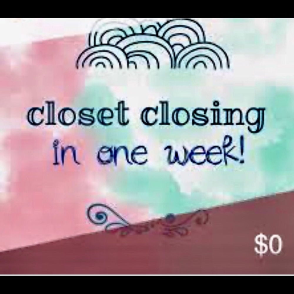 Temporary closet closing